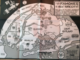 Ramones map by John Holmstrom (2016).