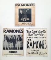 Ramones handbills for CBGB shows.