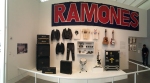 Panorama of Ramones gig-wear and some gear.