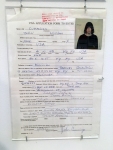 Johnny Ramone's 1981 travel visa to Japan. This proves that no one looks good in government-issued photos.