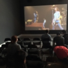 The fourth gallery space looped a full Ramones concert video at high volume.